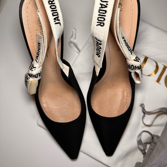 Jadior Dior slingback heels like new never worn with original box size 38.5 - Picture 2 of 10